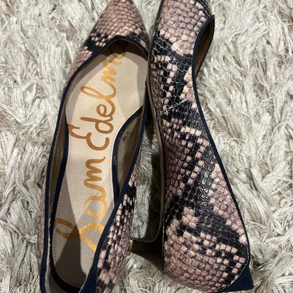 Sam Edelman Tan Snakeskin Flats - Picture 5 of 5